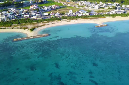 「伊芸海浜公園」BBQもできる広大な海岸線！目の前は青い海！